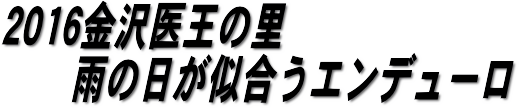2016金沢医王の里雨の日が似合うエンデューロ