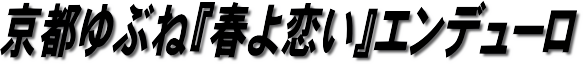 京都ゆぶね「春よ恋い」エンデューロ